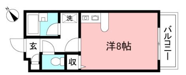 STハイム(ワンルーム/1階)の間取り写真