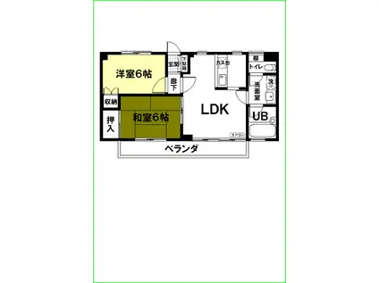 アーバニズムM10(2LDK/3階)の間取り写真