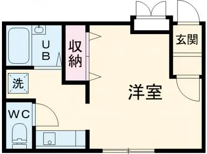 MODULOR武蔵野中町(ワンルーム/2階)の間取り写真