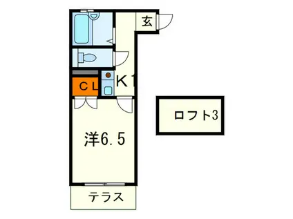 REGAL HOUSE阪急六甲(1K/1階)の間取り写真