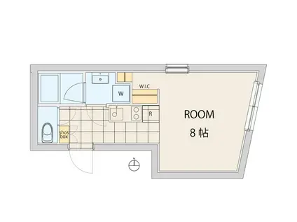 エスセナーリオ中野中央(ワンルーム/2階)の間取り写真