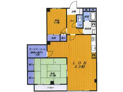 ピュアステージ(2SLDK/2階)の間取り写真