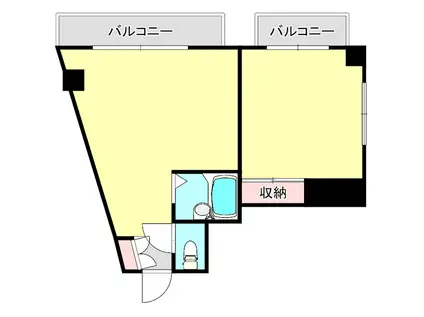 メゾンTAKATA(1DK/4階)の間取り写真