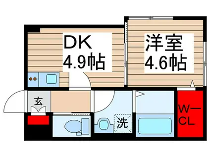 八千代市村上アパート計画(1DK/1階)の間取り写真