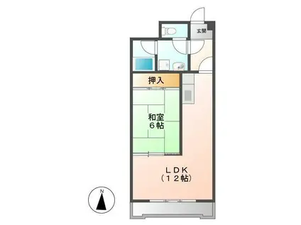 新栄第7ロイヤルマンション(1LDK/4階)の間取り写真