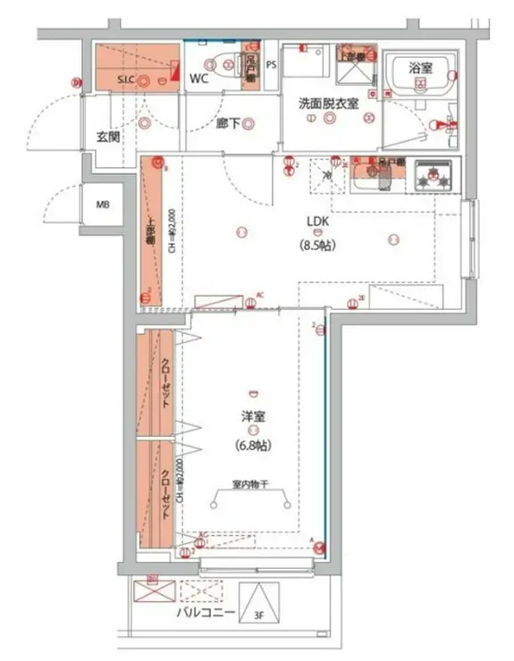 ベルグレードSI 3階階 間取り