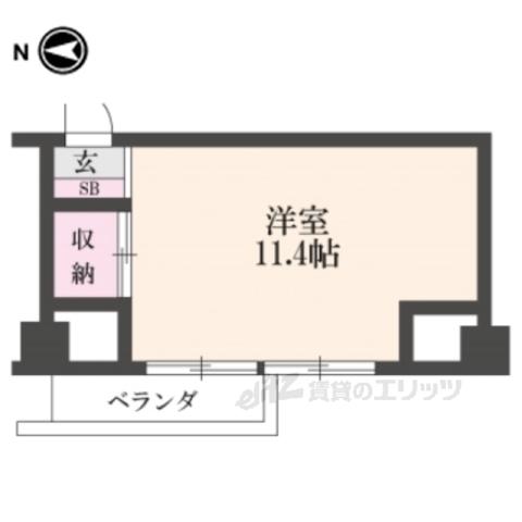 リコースクエアビル(ワンルーム/3階)の間取り写真