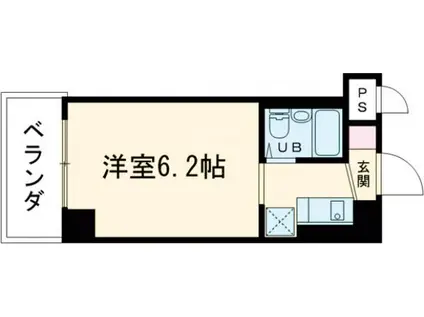 クレストナゴヤ(1K/11階)の間取り写真