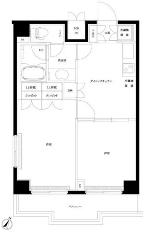 ルーブル中野沼袋 8階階 間取り