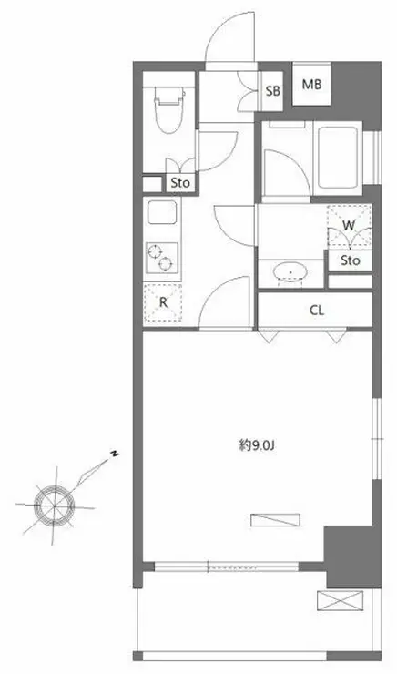 PREMIUM CUBE三田 5階階 間取り