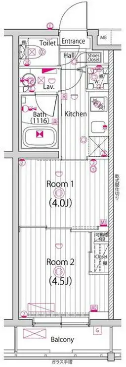 ガーラ・ヒルズ氷川台 2階階 間取り