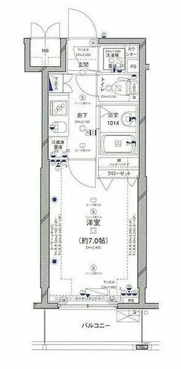パレステュディオ新宿WEST 13階階 間取り