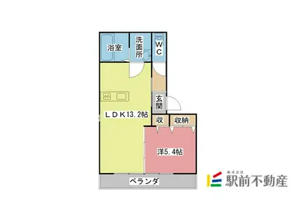 N・フレア(1LDK/3階)の間取り写真