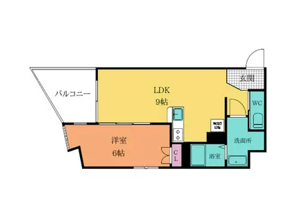 THE MARKS WAYザ マークス ウェイ(1LDK/3階)の間取り写真