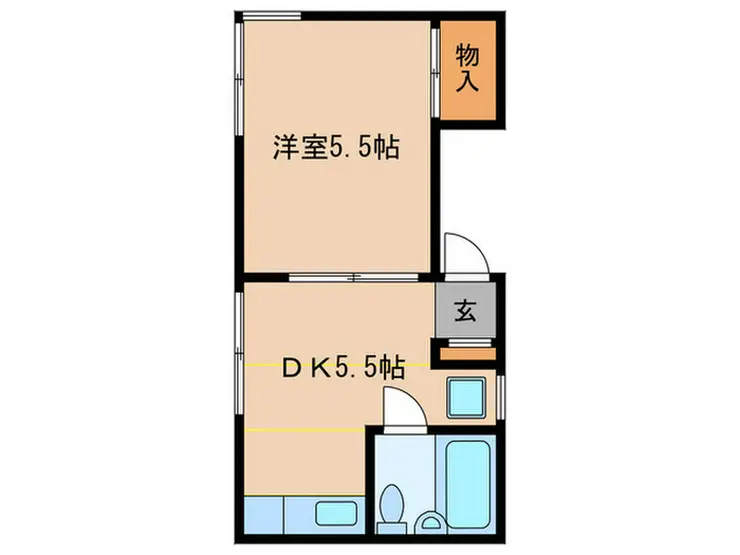 パティオトリイ 2階階 間取り