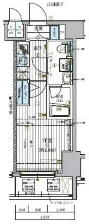 メインステージ北千住IV 7階階 間取り