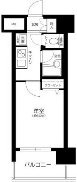 アーバイルスパシエ芝浦BAY-SIDE 6階階 間取り