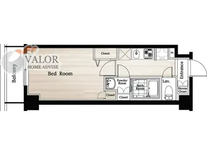 Nステージ鶴見(1K/3階)の間取り写真