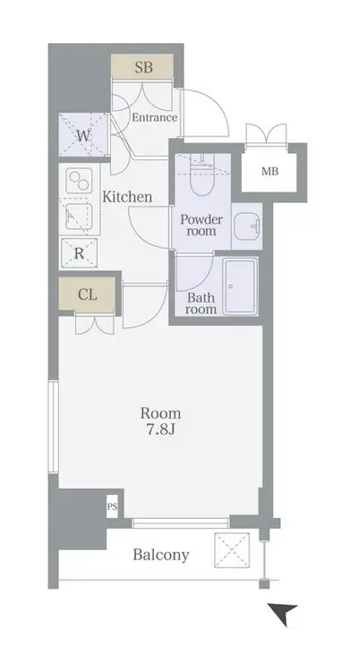 セジョリ目黒 5階階 間取り