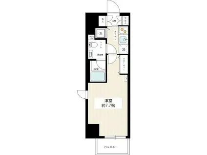 HYS YOKOHAMA FELICE(1K/9階)の間取り写真