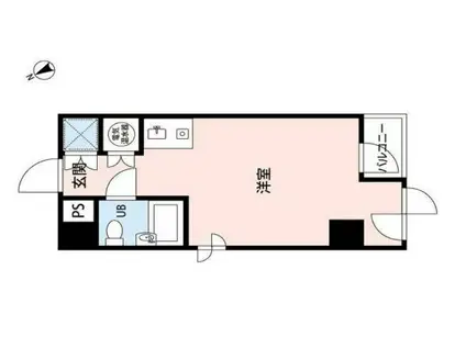 グローリア駒込(ワンルーム/4階)の間取り写真