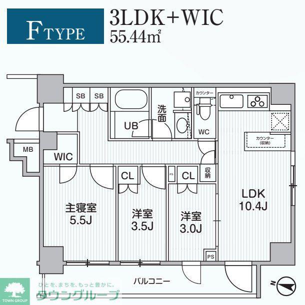 ALIVIS綾瀬(3LDK/3階)の間取り写真