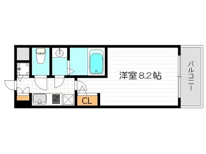 サムティ梅田IIグロウアクシス(1K/3階)の間取り写真