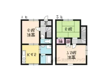 テラスおいけ(3DK/1階)の間取り写真