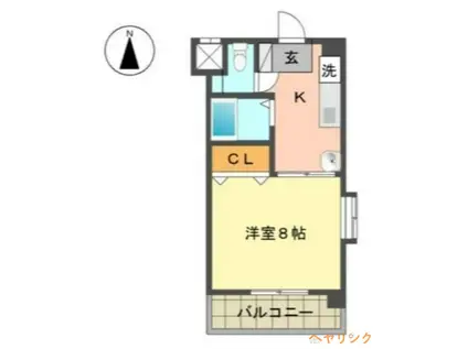 スカイコート本郷(1K/3階)の間取り写真