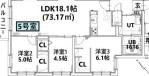 ZABO HILLS MISONO(3LDK/2階)の間取り写真