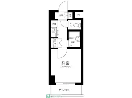 ヴェルステージ大森西(1K/3階)の間取り写真