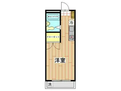 T・KレジデンスII(1K/2階)の間取り写真