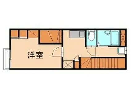 レオパレス新宮(1K/2階)の間取り写真