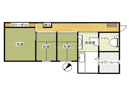三浦屋ビル(2DK/4階)の間取り写真