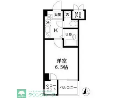 パラドール両国(1K/4階)の間取り写真