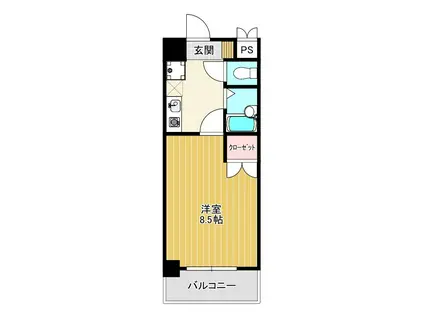 RESIAS OHASHI SPINEL(1K/7階)の間取り写真