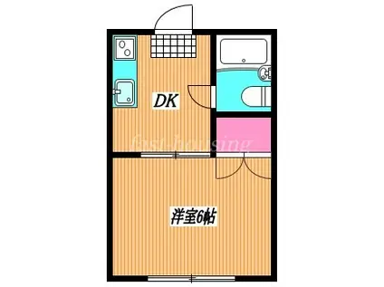 コーポ国木田(1DK/1階)の間取り写真