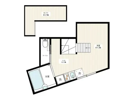 サンガーデン駒込(ワンルーム/2階)の間取り写真