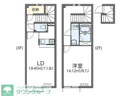 レオネクスト蓮 42937(1LDK/2階)の間取り写真