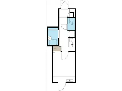 リブリ・ケー&エム(1K/1階)の間取り写真