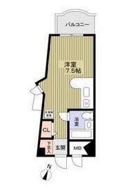 ミスティ∞(ワンルーム/2階)の間取り写真