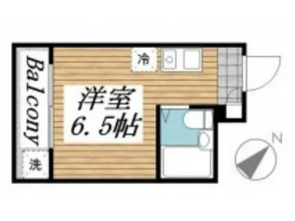 メゾン・ド・エテール(ワンルーム/1階)の間取り写真