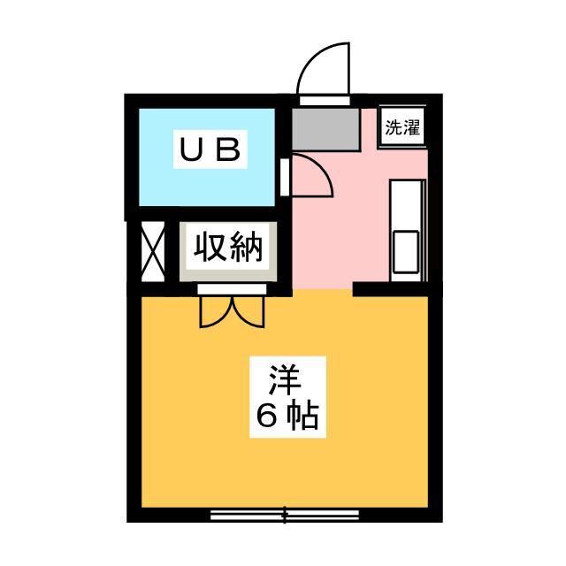 アーバンフラッツ(ワンルーム/2階)の間取り写真