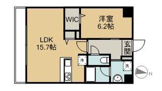 COZY COURT V(1LDK/2階)の間取り写真