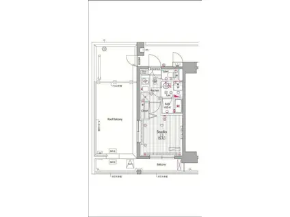 ガーラ・ヴィスタ横濱西口(1K/10階)の間取り写真