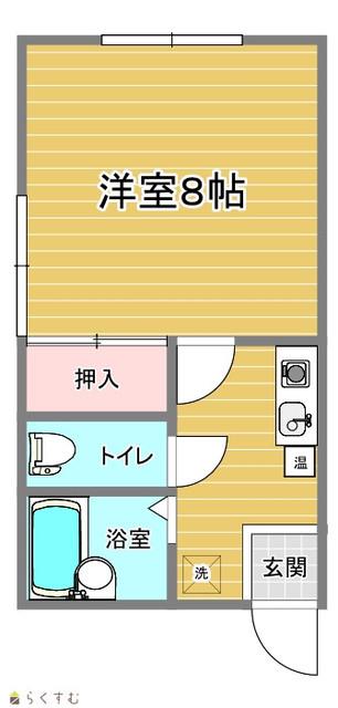フジノキハイツ(1K/1階)の間取り写真