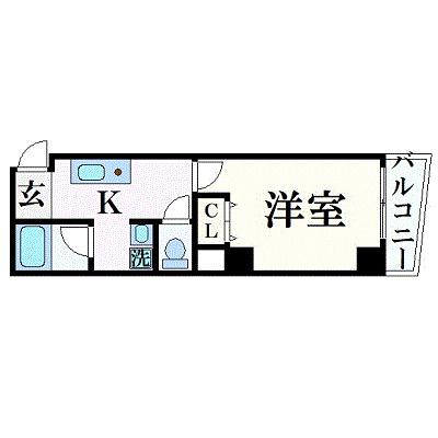 アイファースト緑橋(1K/3階)の間取り写真