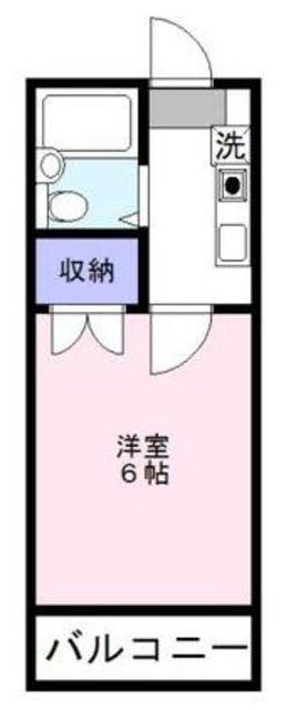 榎本マンション(1K/3階)の間取り写真