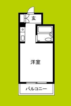 パークサイド上本町駅前(ワンルーム/10階)の間取り写真