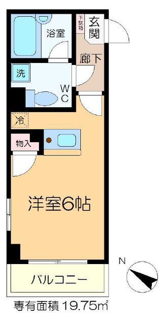 LUMIELE S・K(ワンルーム/2階)の間取り写真